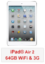 iPad® Air 2 64GB 3G - Silver (Refurbished by EB Games) (preowned)