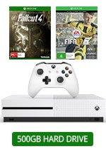 500GB Xbox One S Console + 2 Games