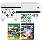 Xbox One S 500GB Console + 1 Game + 4K UHD Blu-Ray
